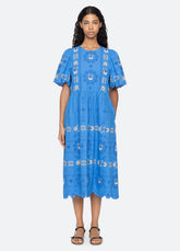 Catharina S/S Dress Blue / Sea New York For Sale