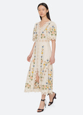 Adonna S/S Dress Cream / Sea New York Outlet