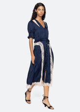Ethel Midi Dress Navy / Sea New York Discount