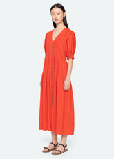 Alberte S/S Dress Red / Sea New York Outlet