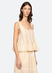 Pippa Top Cream / Sea New York