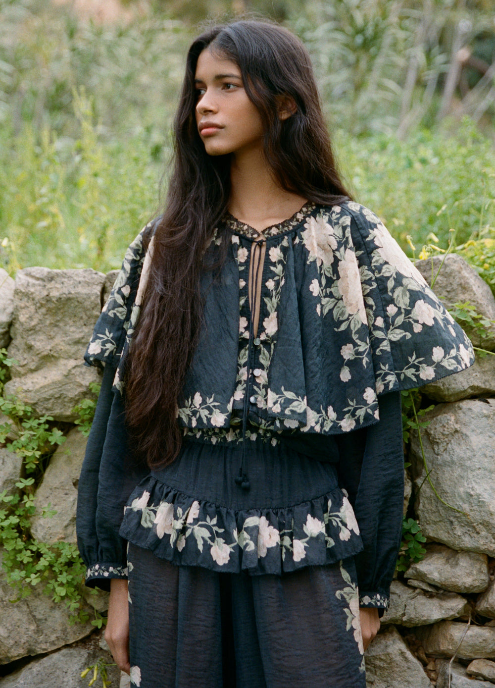 Christina Blouse Black / Sea New York