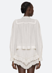 Eliza L/S Top White / Sea New York Discount