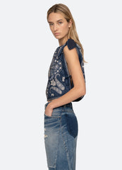 Emelina Top Navy / Sea New York Online