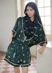 Juliet S/S Top Green / Sea New York Sale