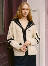 Maren Cardigan Cream / Sea New York Discount
