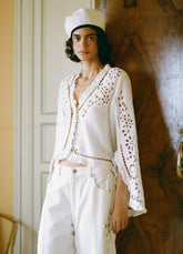 Lula Blouse White / Sea New York Discount