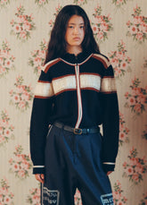 Hester Zip Cardigan Multi / Sea New York