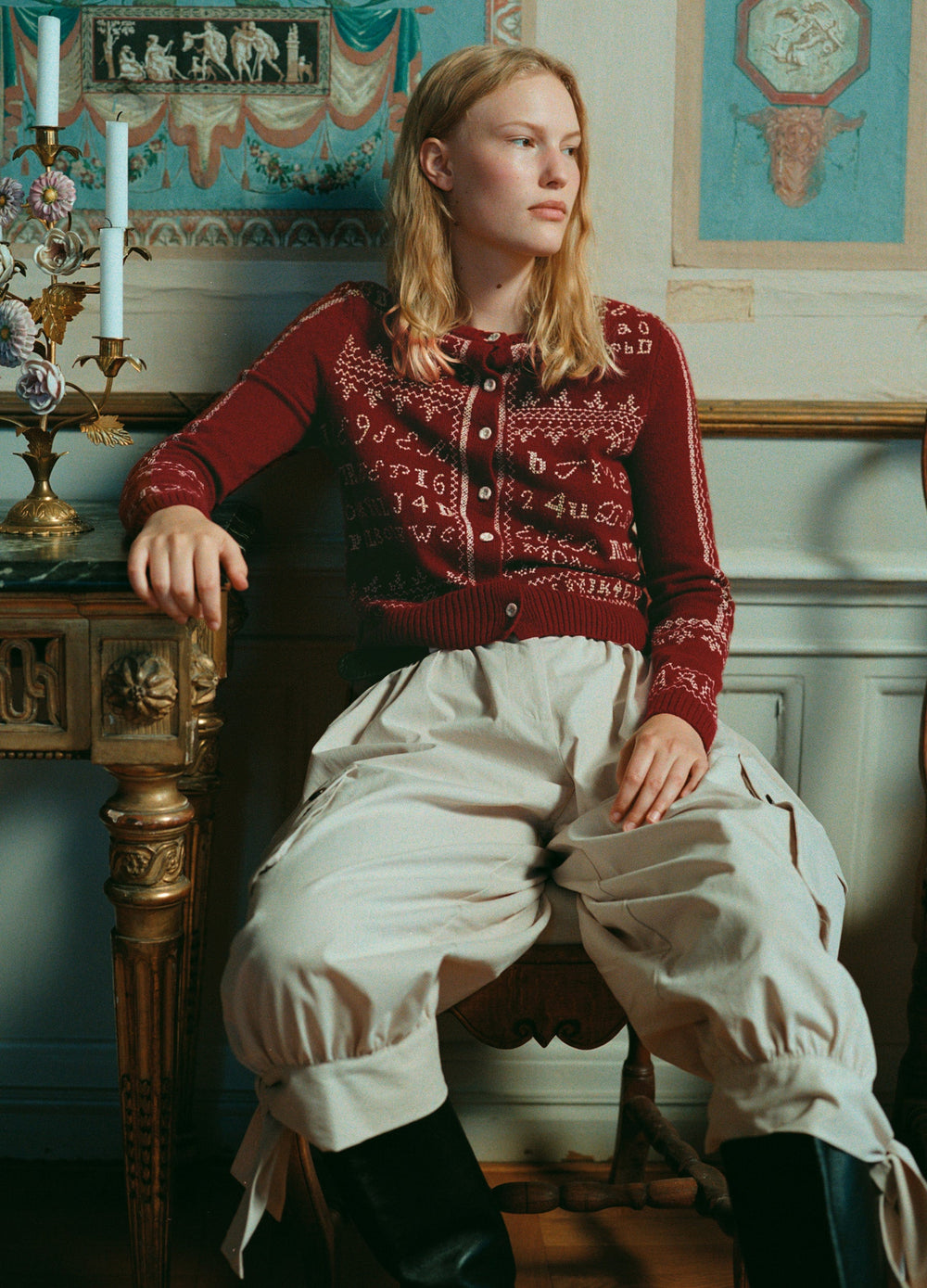 Kit Cardigan Burgundy / Sea New York Discount