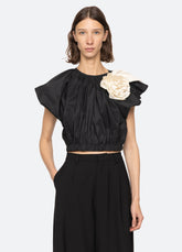 Laurie Top Black / Sea New York Sale