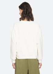 Claira Sweatshirt Cream / Sea New York