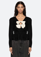 Seraphine Top Black / Sea New York Sale