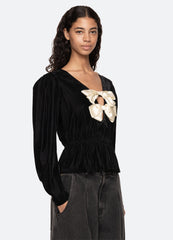Seraphine Top Black / Sea New York Sale