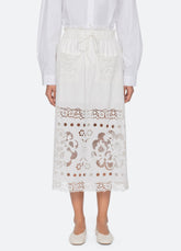 Gardener Skirt White / Sea New York
