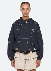 Claira Windbreaker Navy / Sea New York US