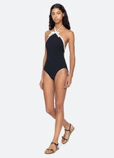 Lenora One Piece Black / Sea New York Discount