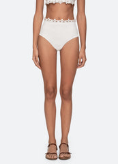Leila Bikini Bottom White / Sea New York