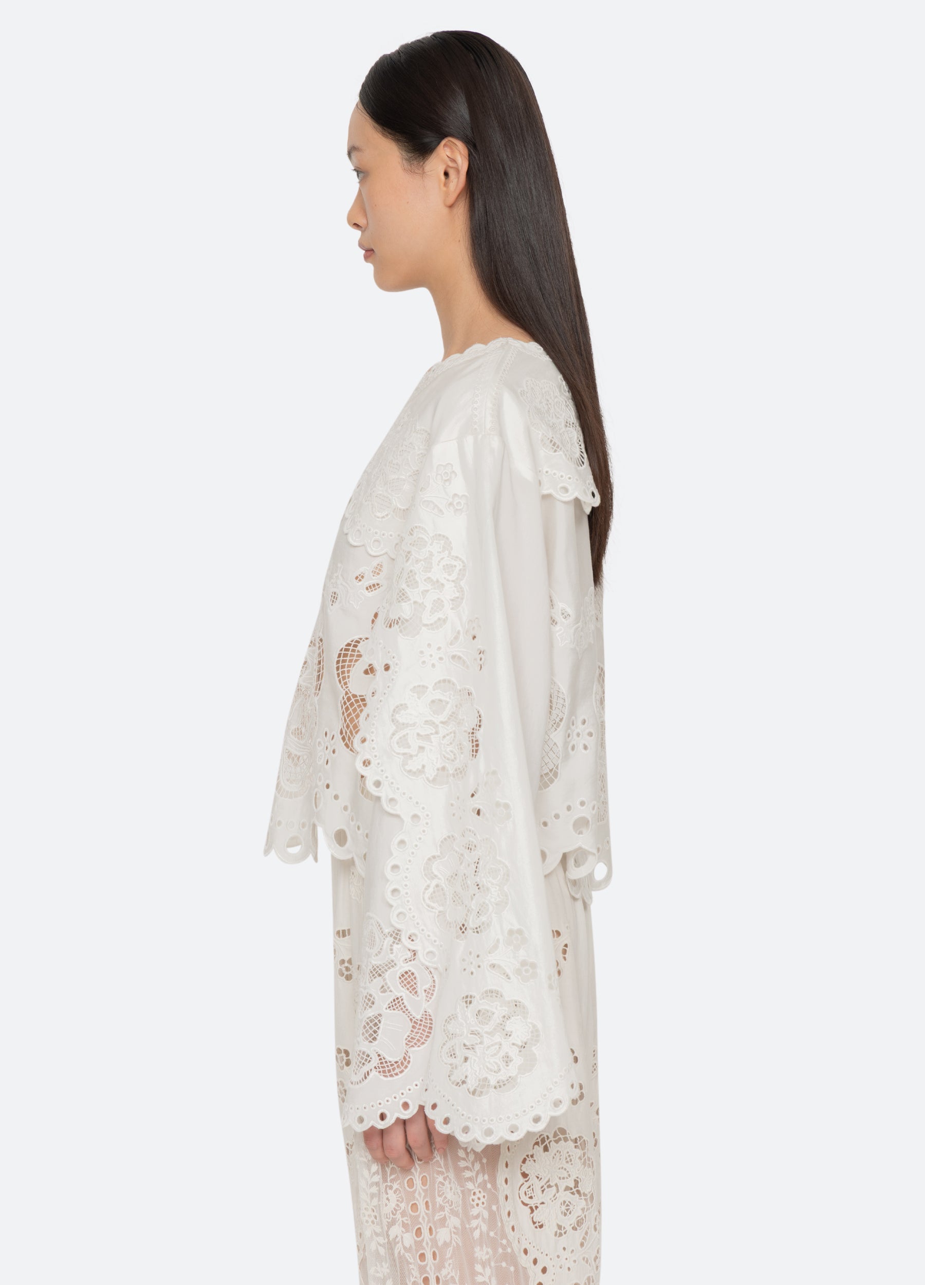 Gardener L/S Top White / Sea New York Discount