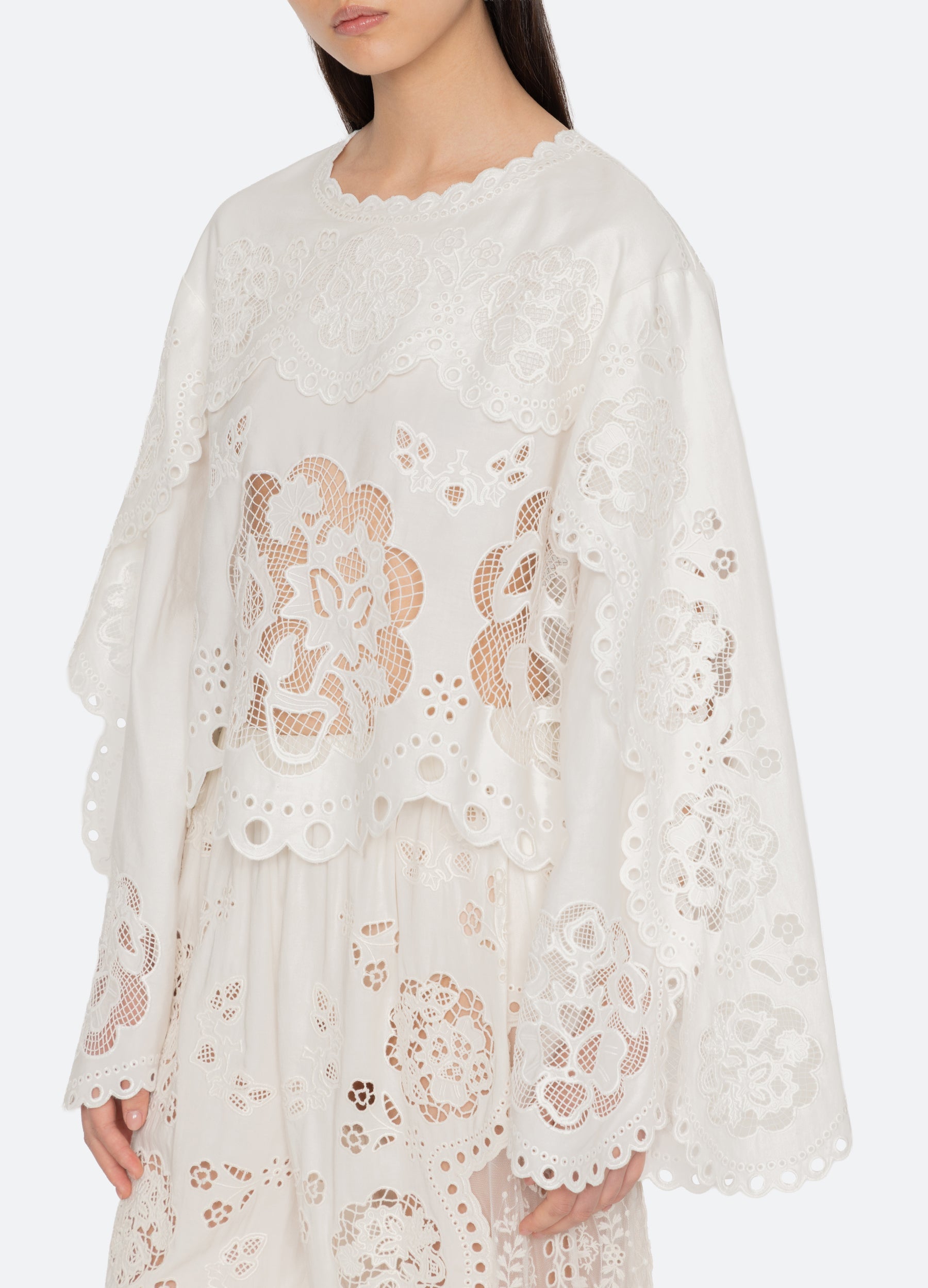 Gardener L/S Top White / Sea New York Discount