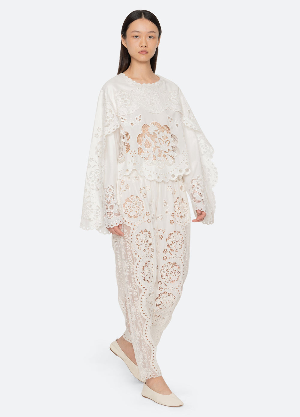 Gardener L/S Top White / Sea New York Discount
