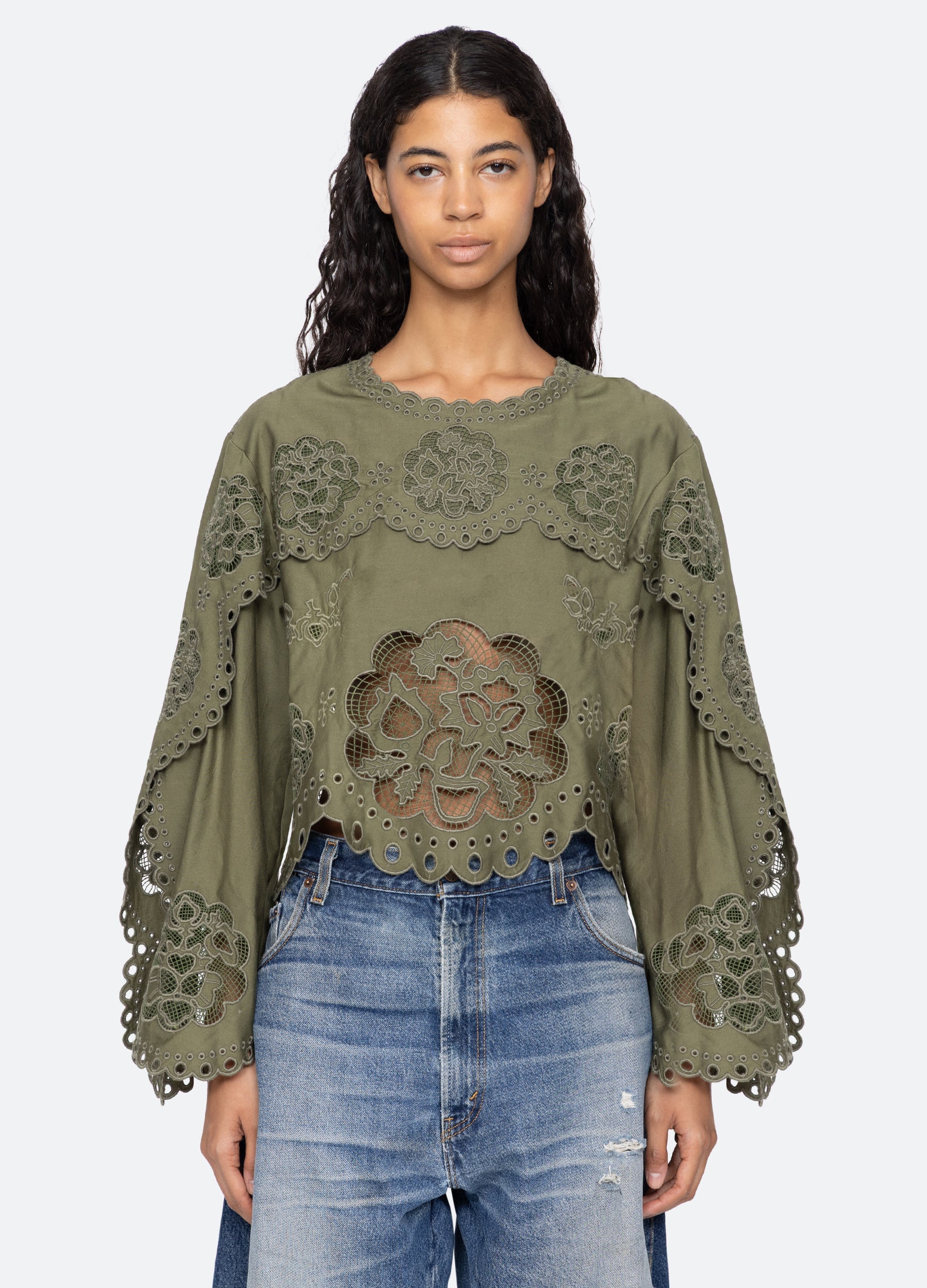 Gardener L/S Top White / Sea New York Discount