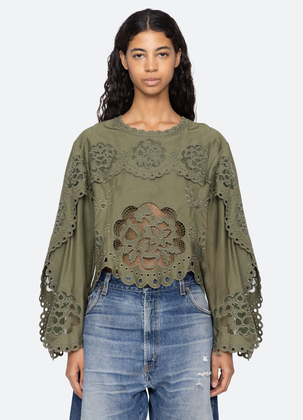 Gardener L/S Top White / Sea New York Discount