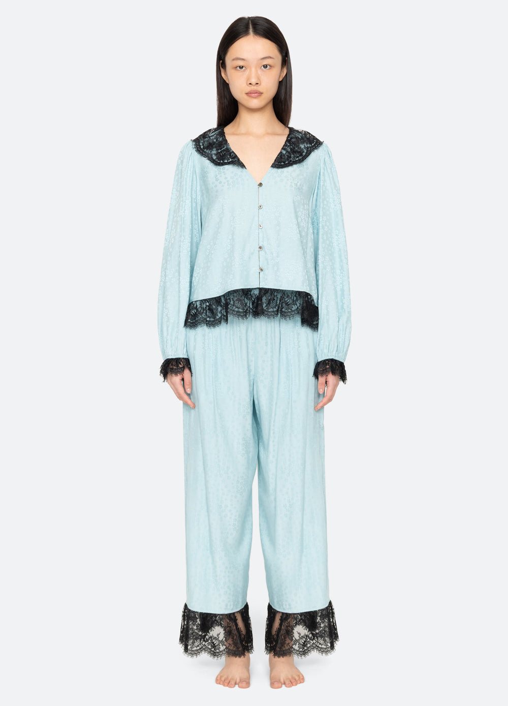 Lila PJ Set Blue / Sea New York For Sale