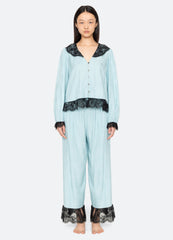 Lila PJ Set Blue / Sea New York For Sale