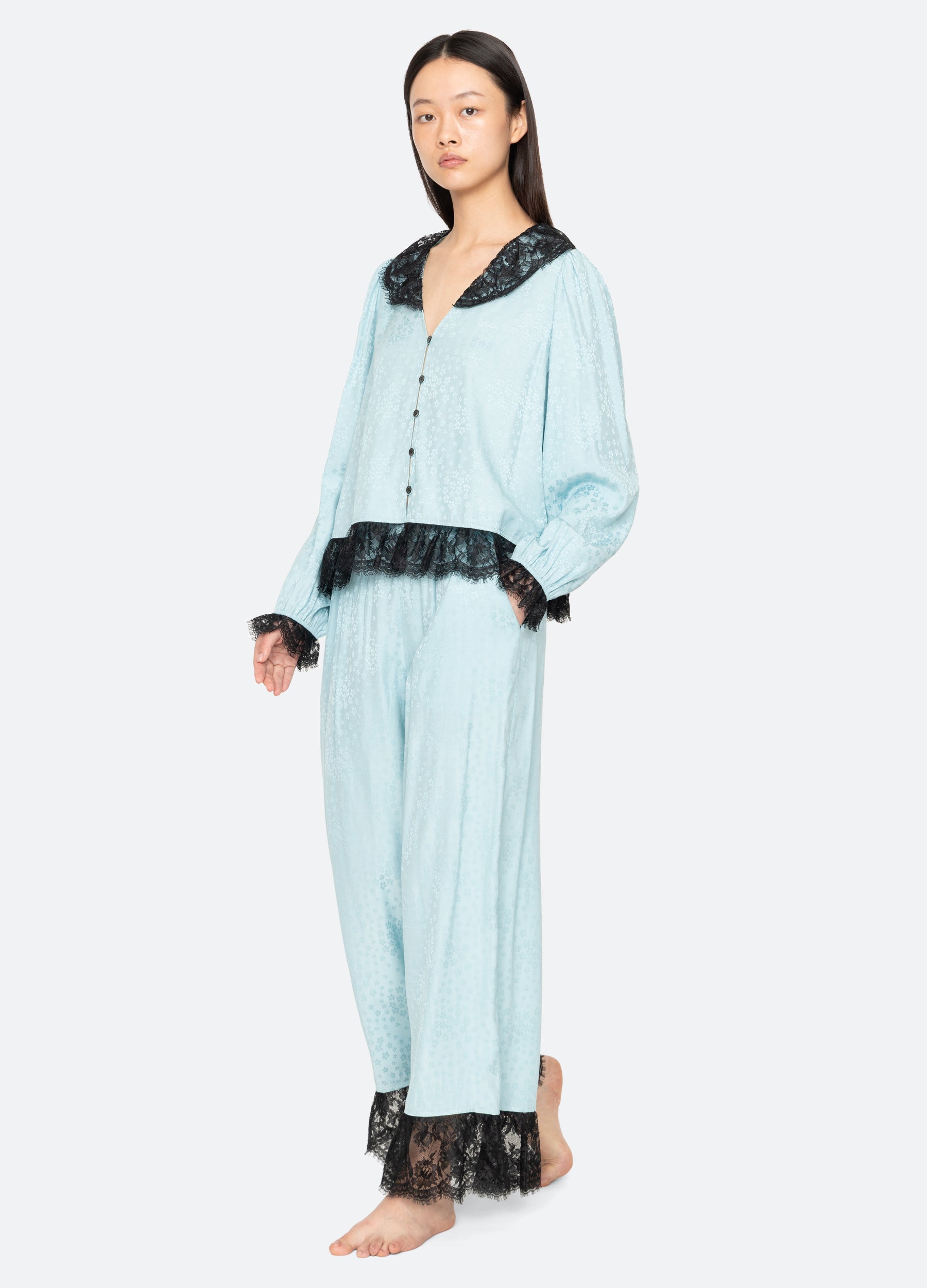 Lila PJ Set Blue / Sea New York For Sale