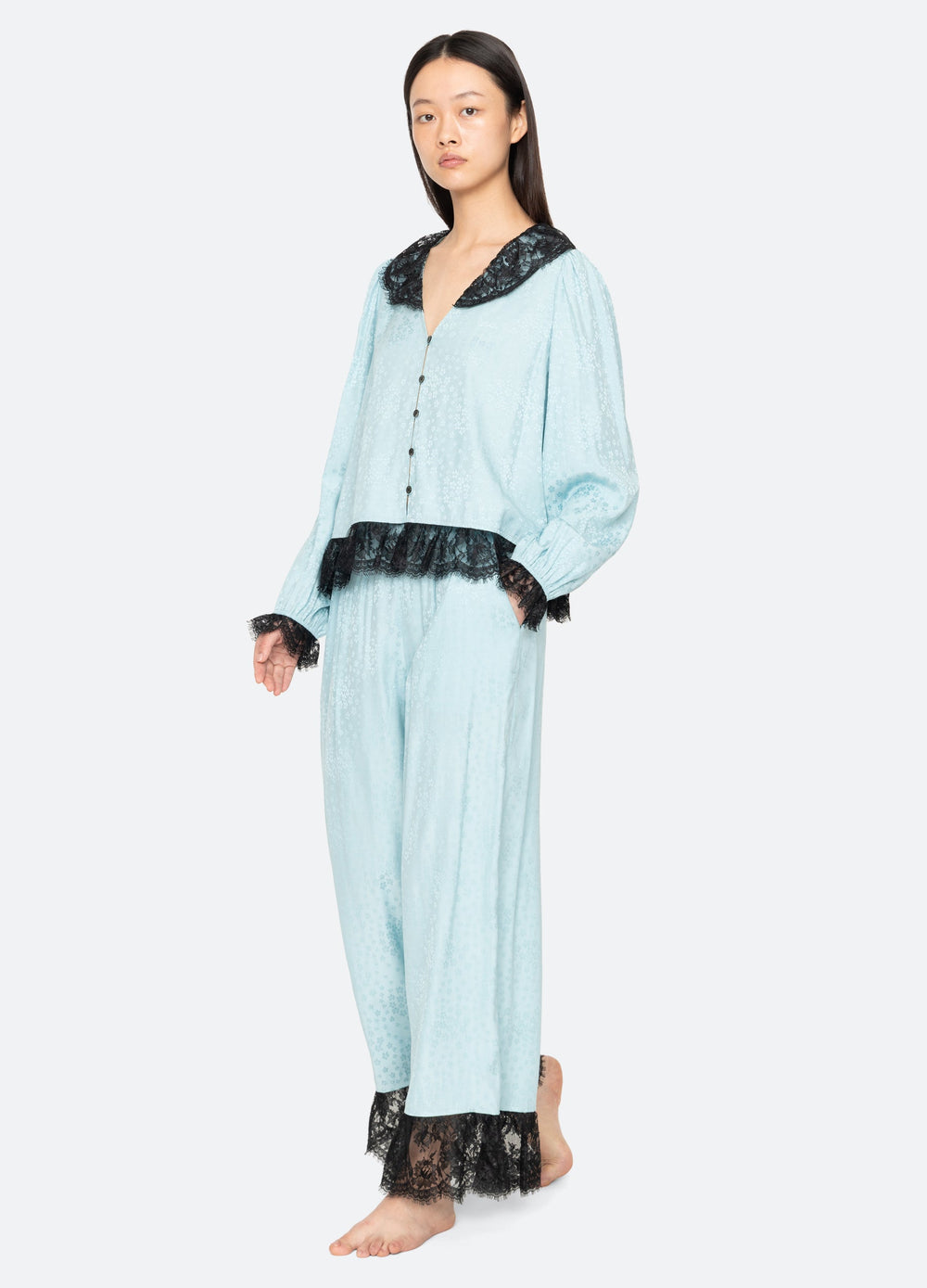 Lila PJ Set Blue / Sea New York For Sale