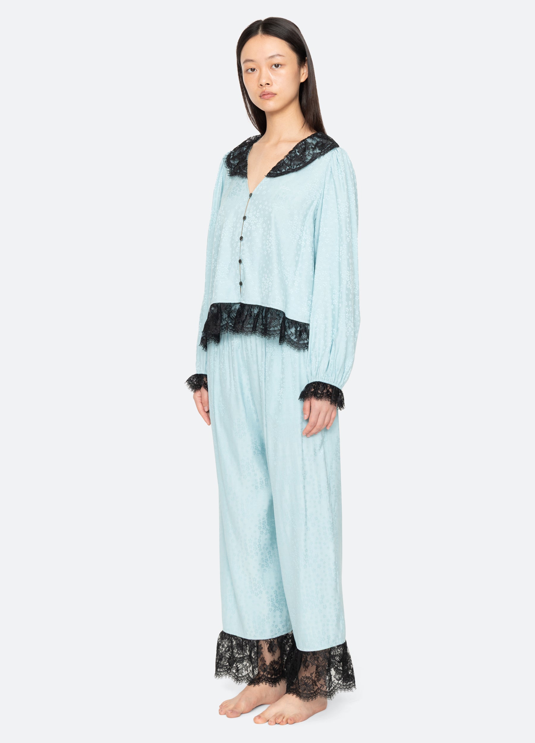 Lila PJ Set Blue / Sea New York For Sale