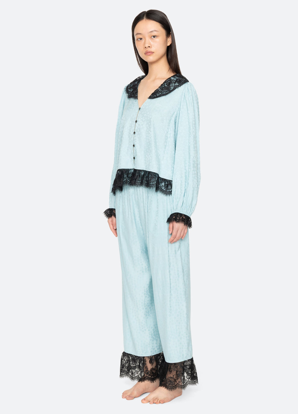 Lila PJ Set Blue / Sea New York For Sale