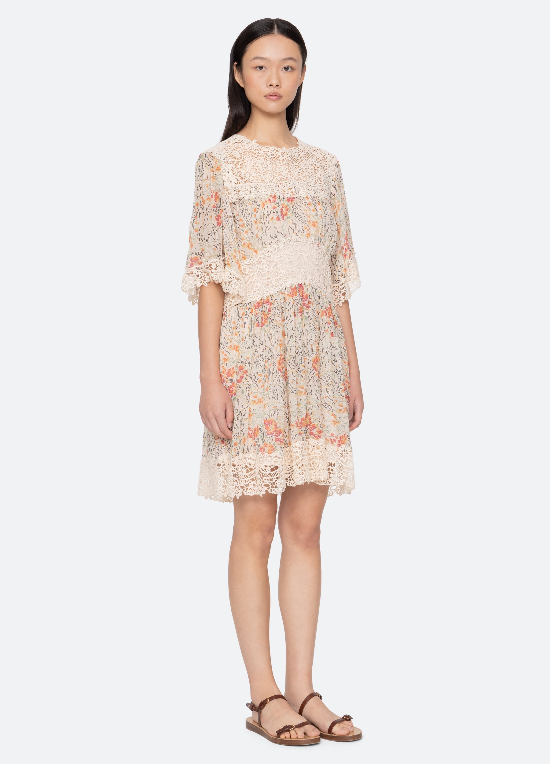 Luisa Dress Cream / Sea New York Discount