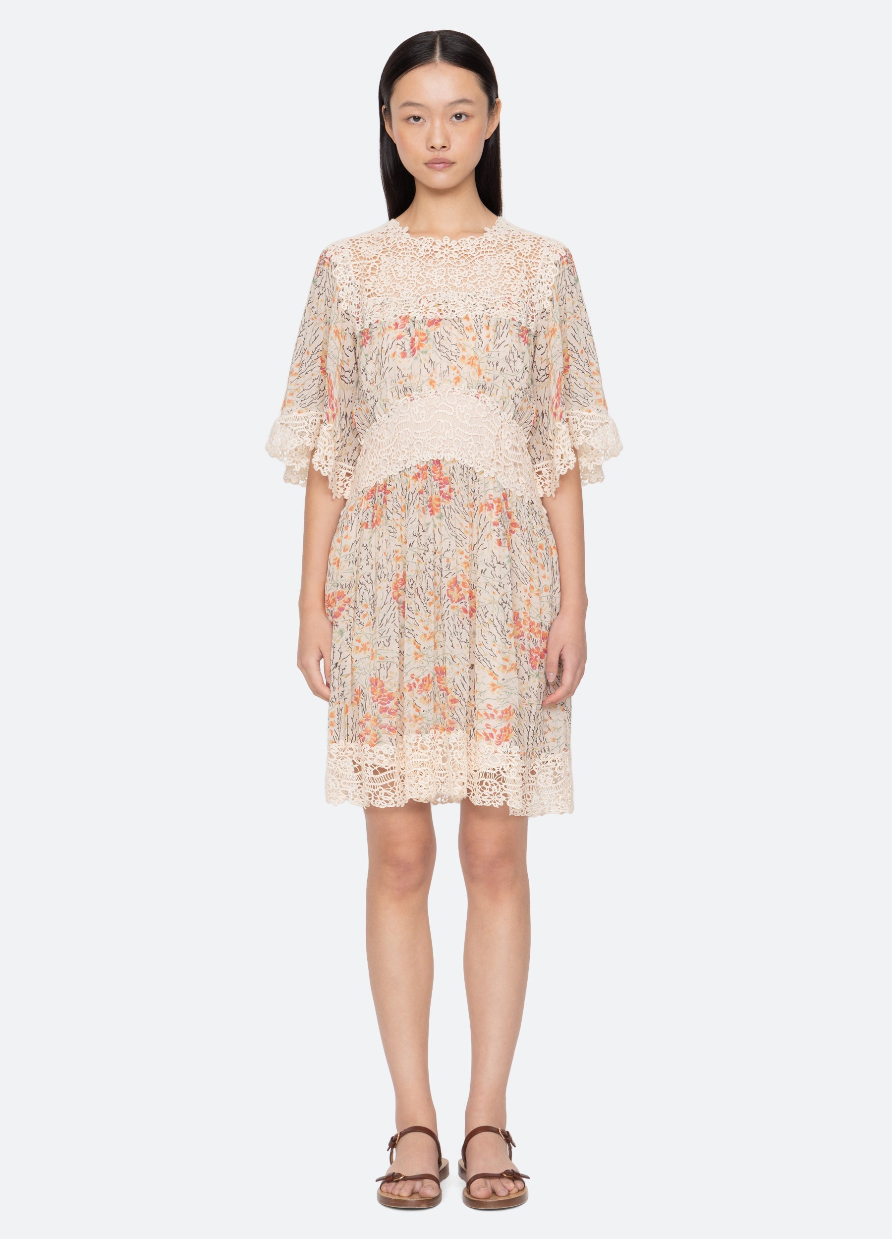 Luisa Dress Cream / Sea New York Discount