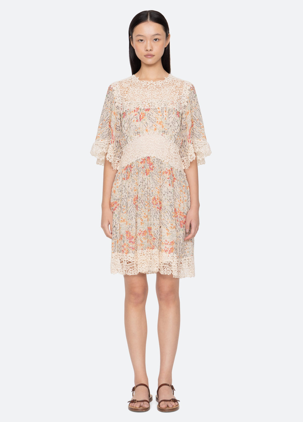 Luisa Dress Cream / Sea New York Discount