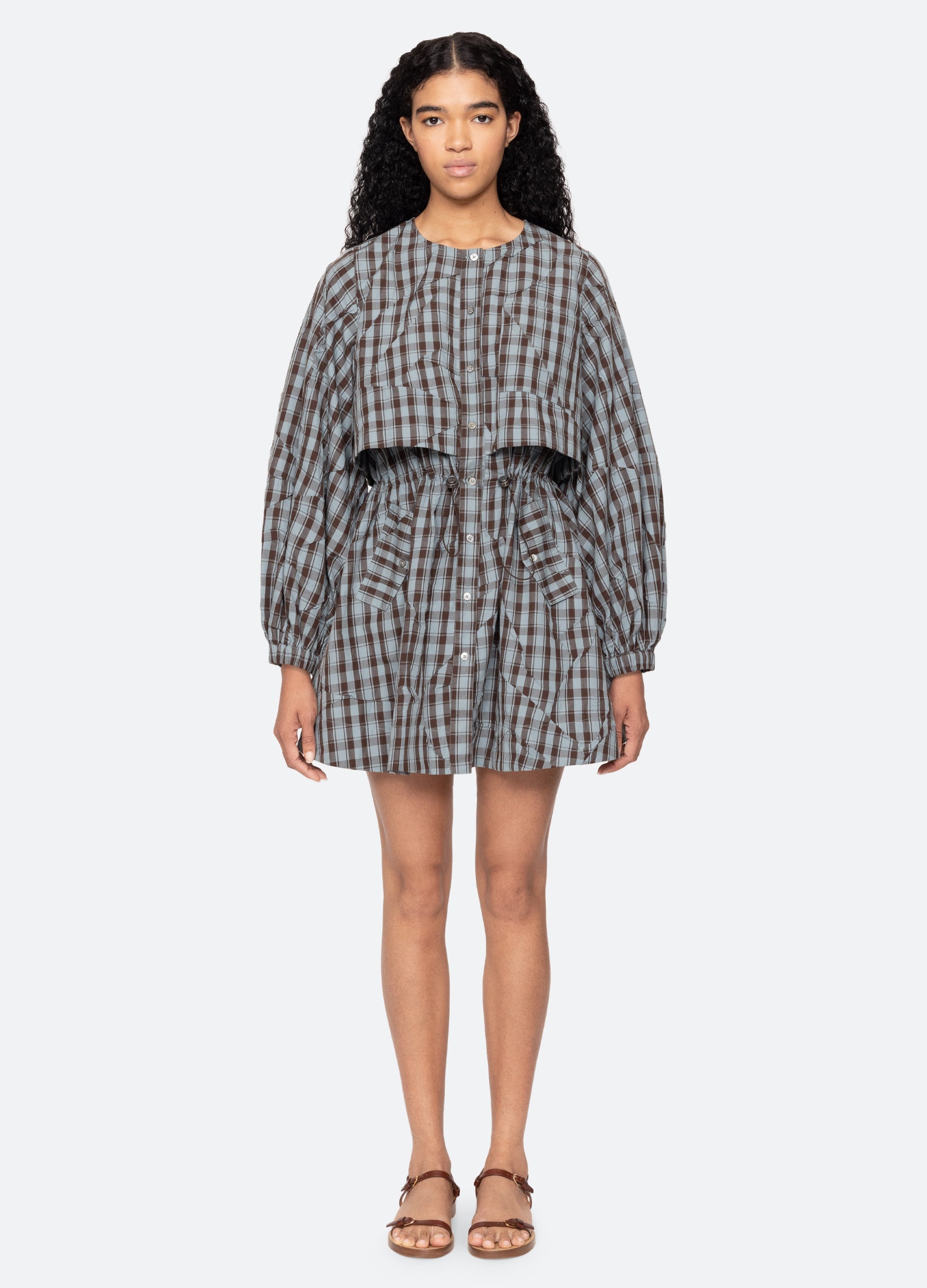 Ophelia Mini Dress Blue / Sea New York Near me