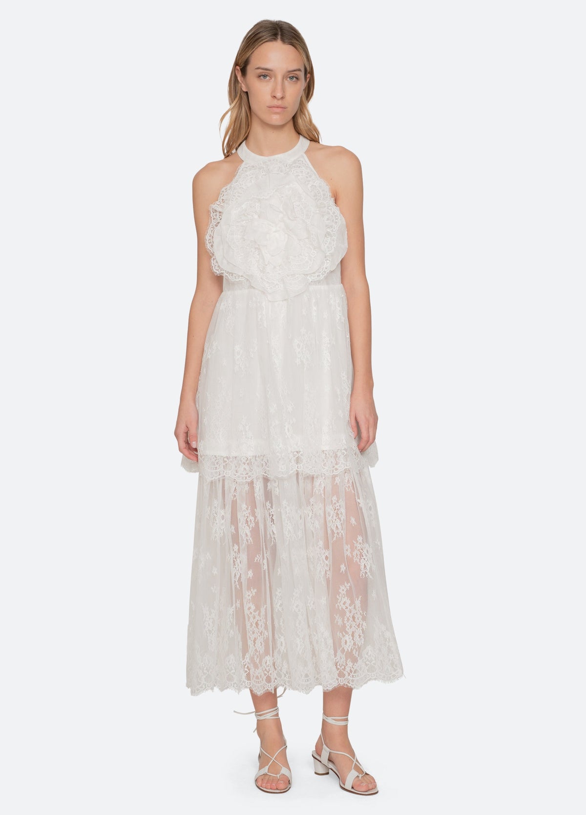 Holden Dress White / Sea New York