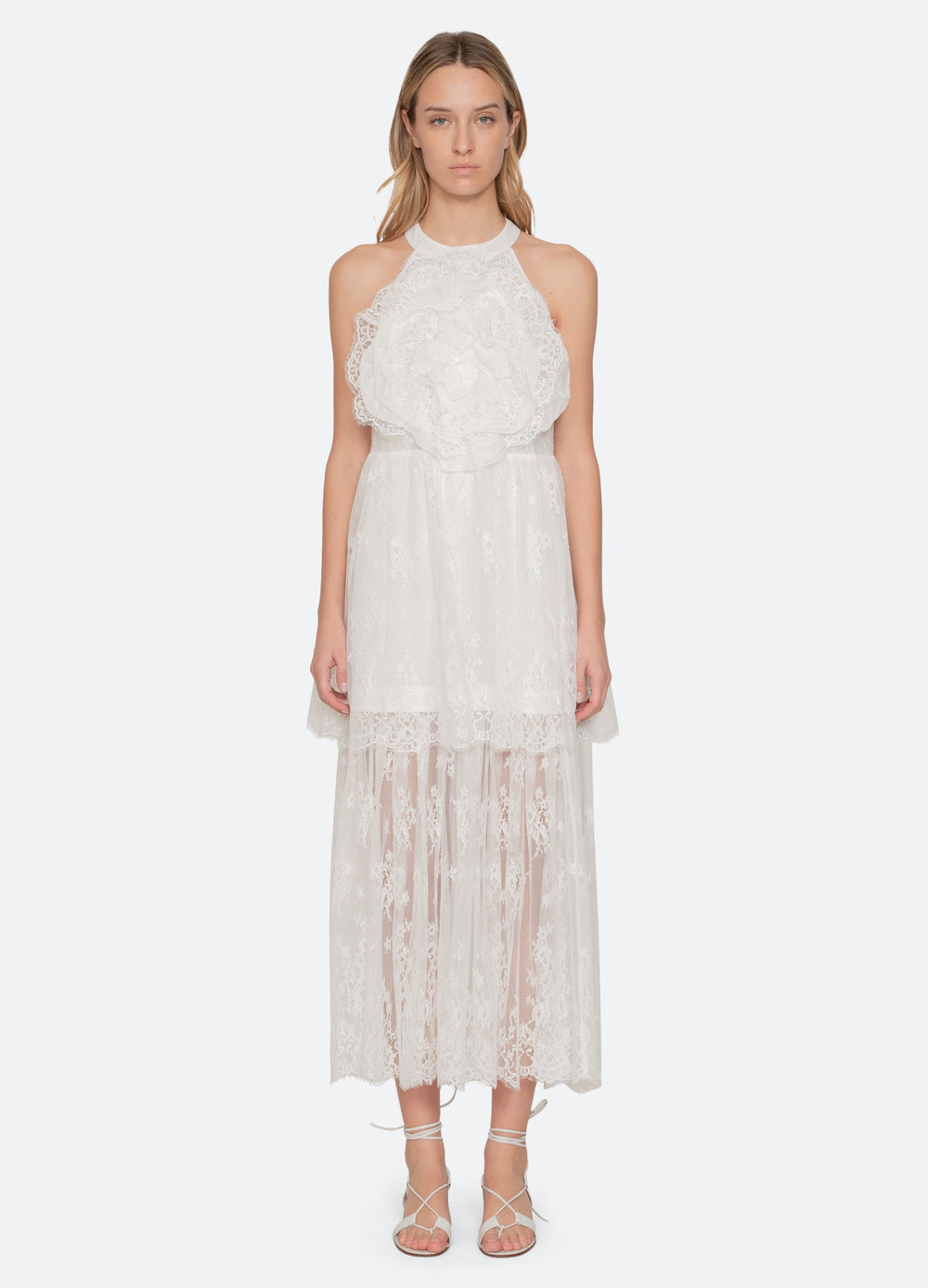 Holden Dress White / Sea New York