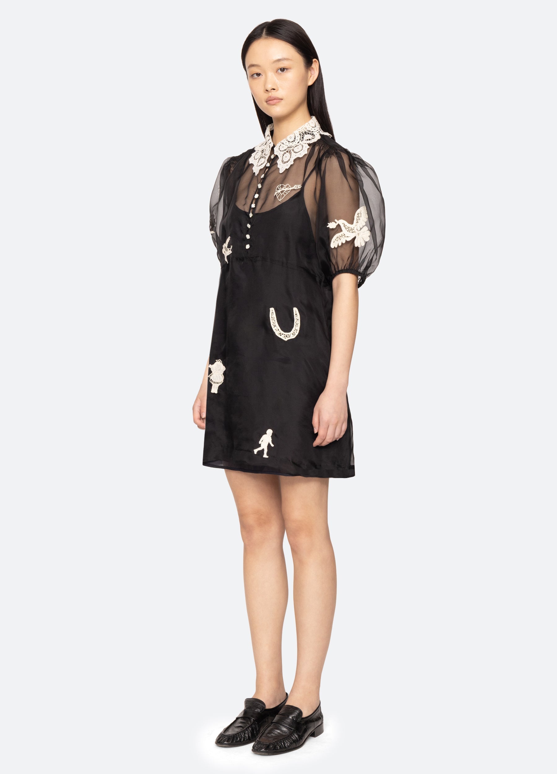 Ellison Mini Dress Black / Sea New York Online