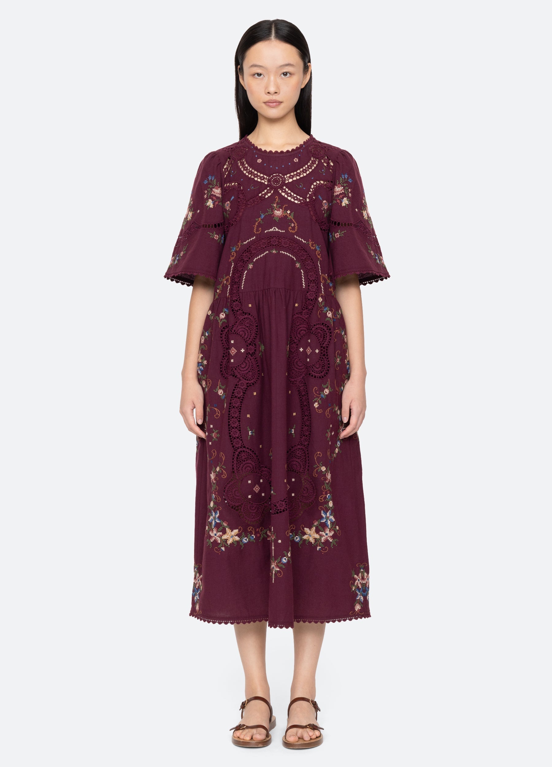 Edwina S/S Dress Navy / Sea New York Near me