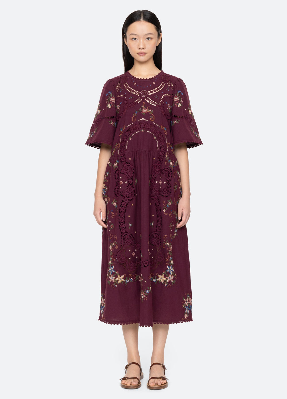 Edwina S/S Dress Navy / Sea New York Near me