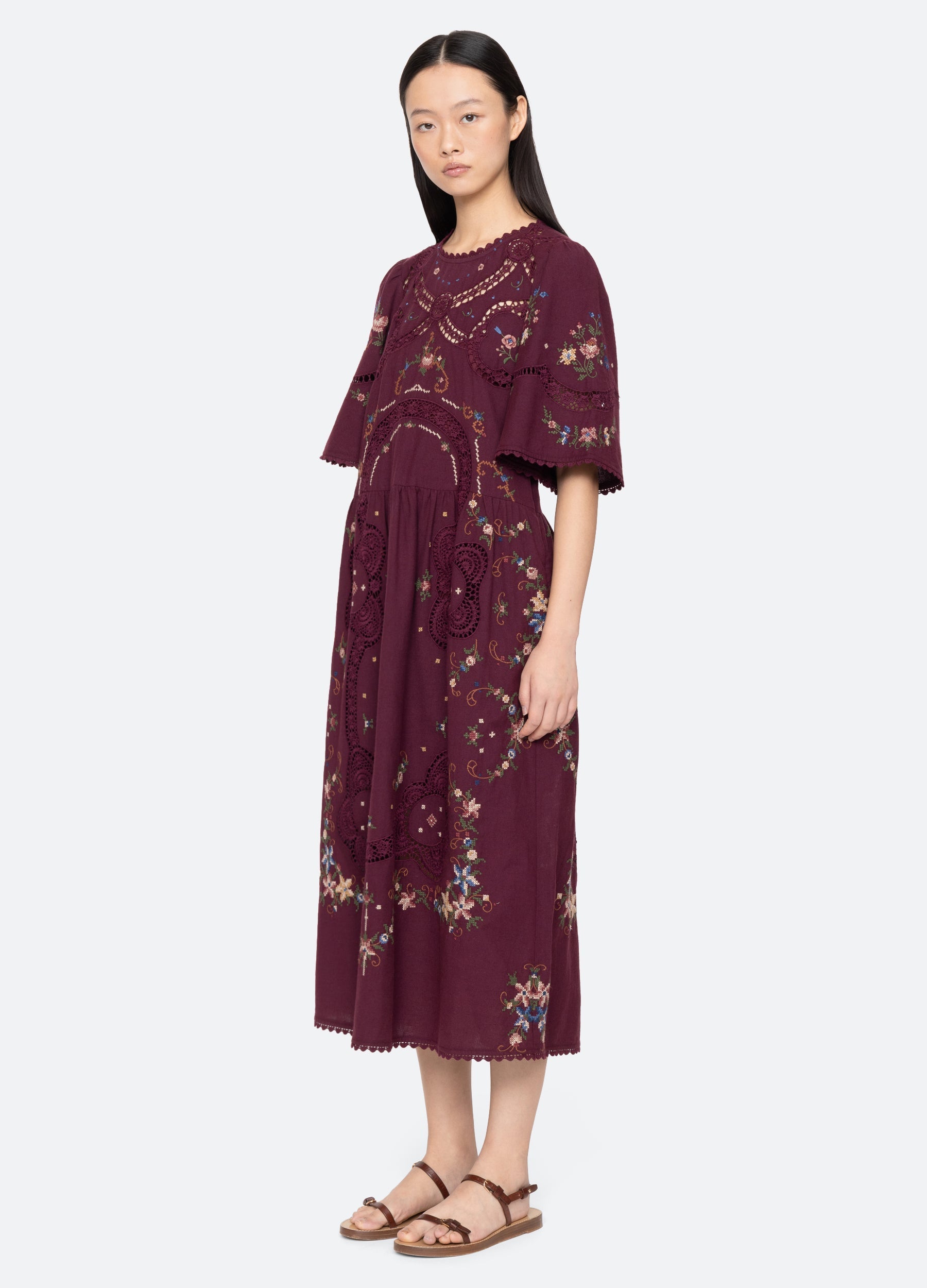 Edwina S/S Dress Navy / Sea New York Near me