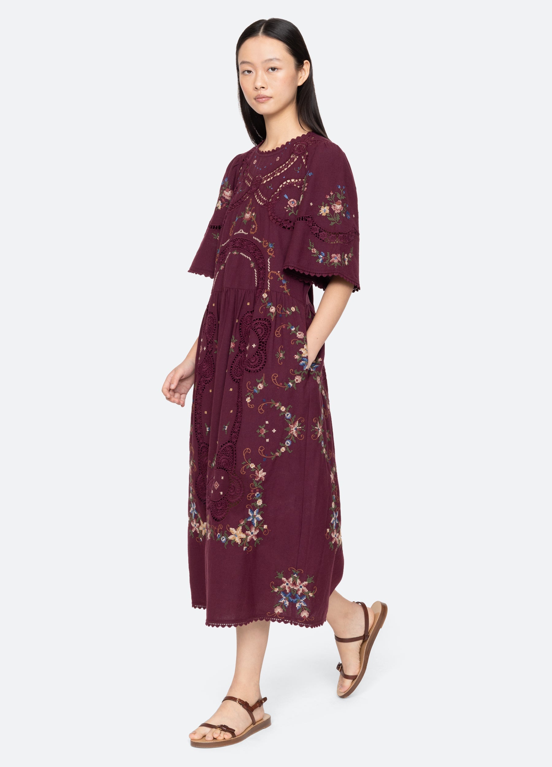 Edwina S/S Dress Navy / Sea New York Near me