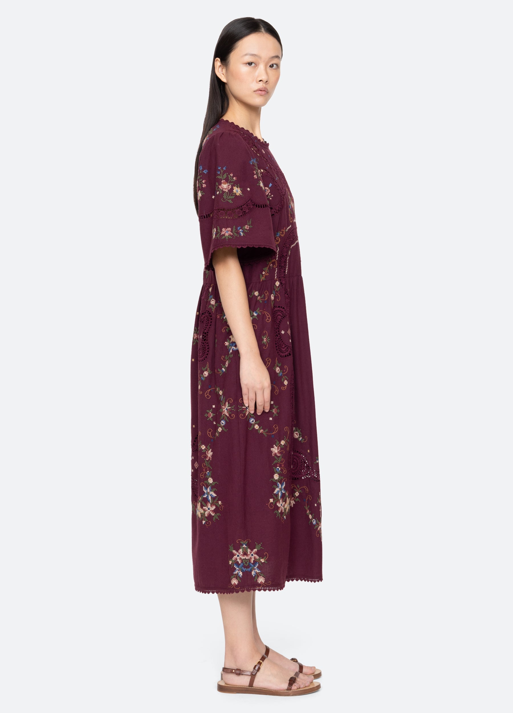 Edwina S/S Dress Navy / Sea New York