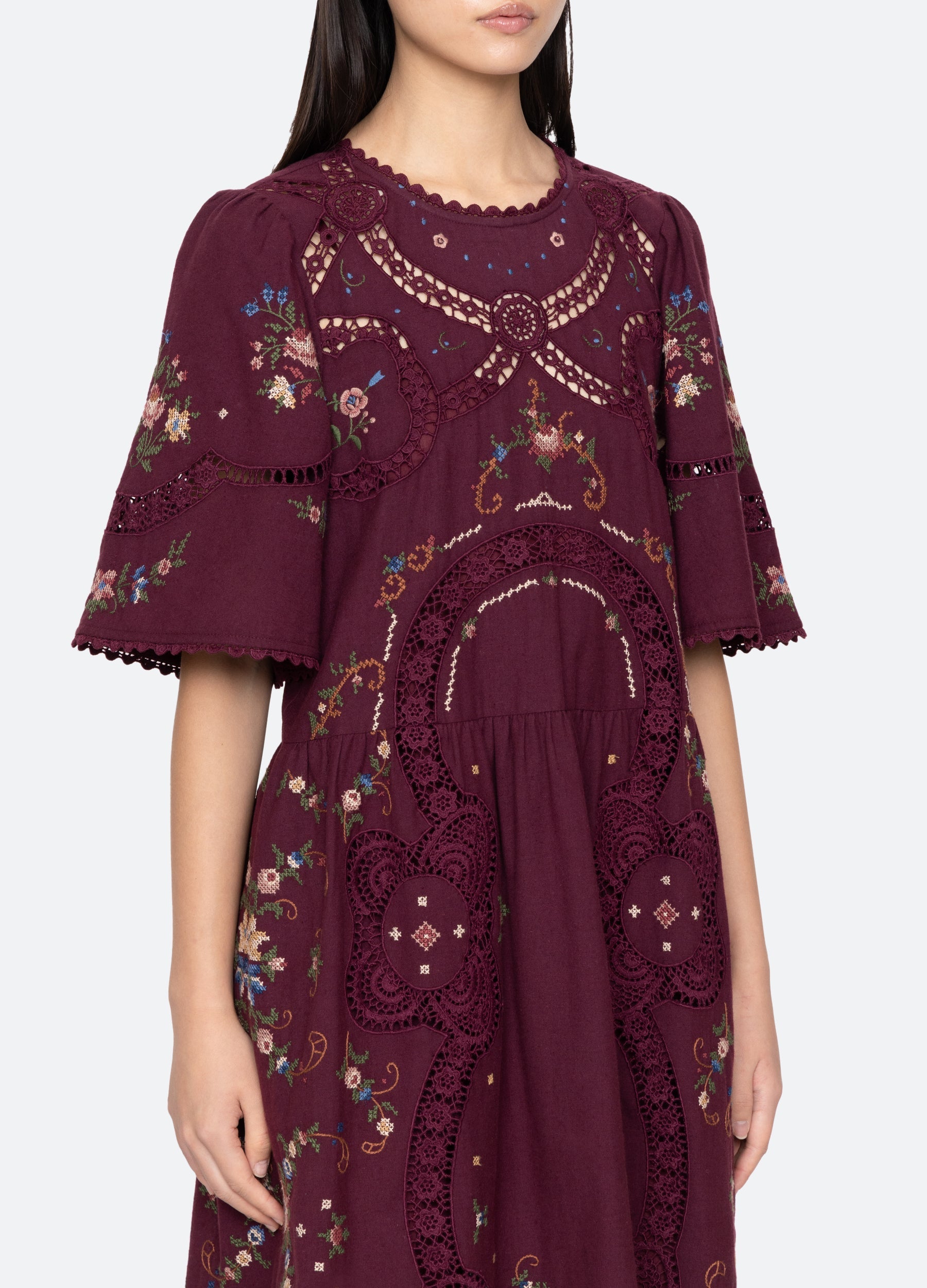 Edwina S/S Dress Navy / Sea New York