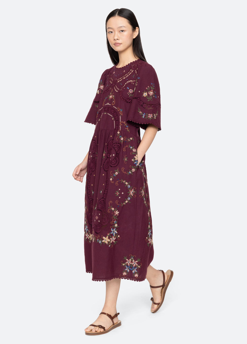 Edwina S/S Dress Navy / Sea New York