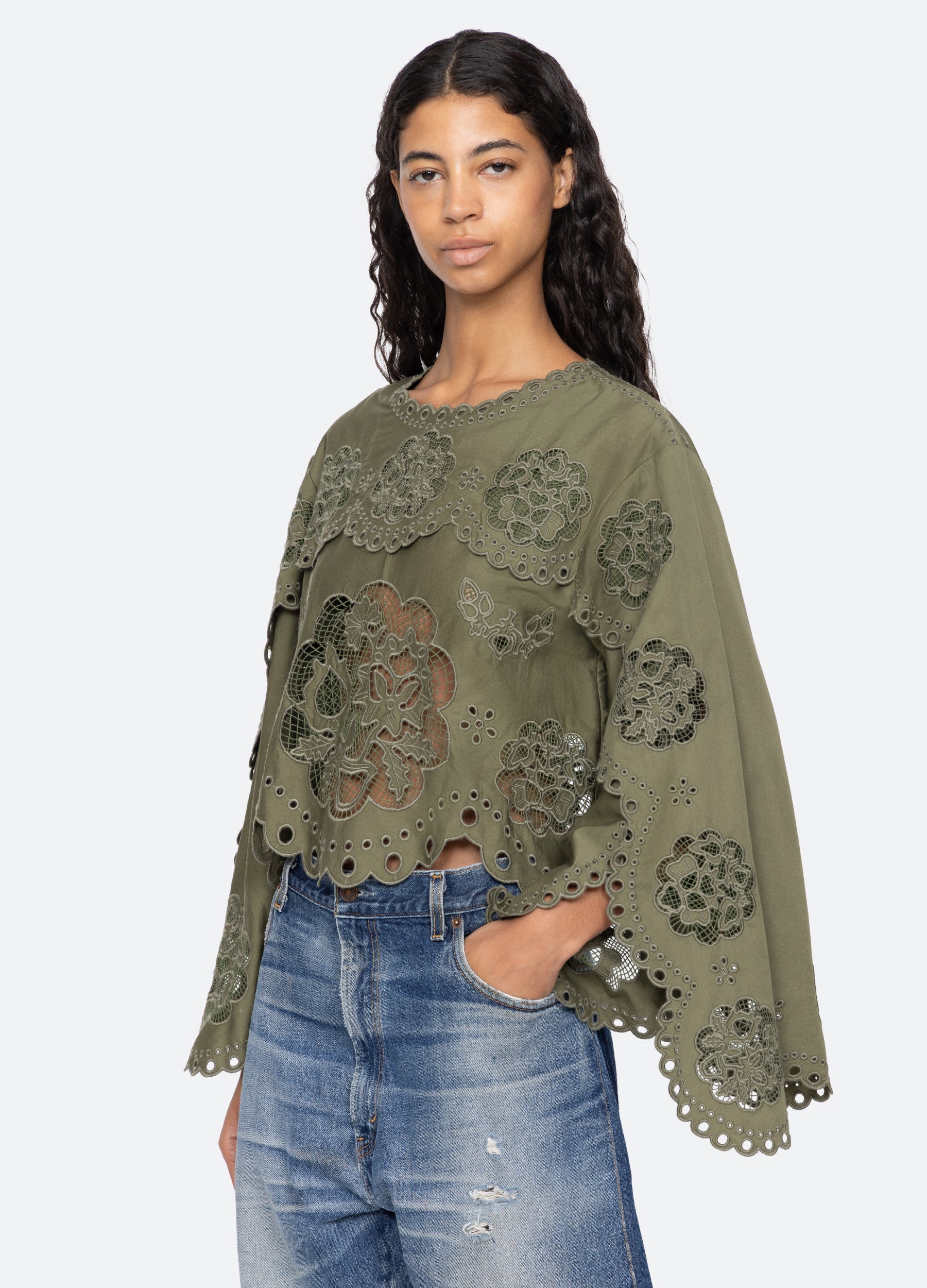 Gardener L/S Top White / Sea New York Near me