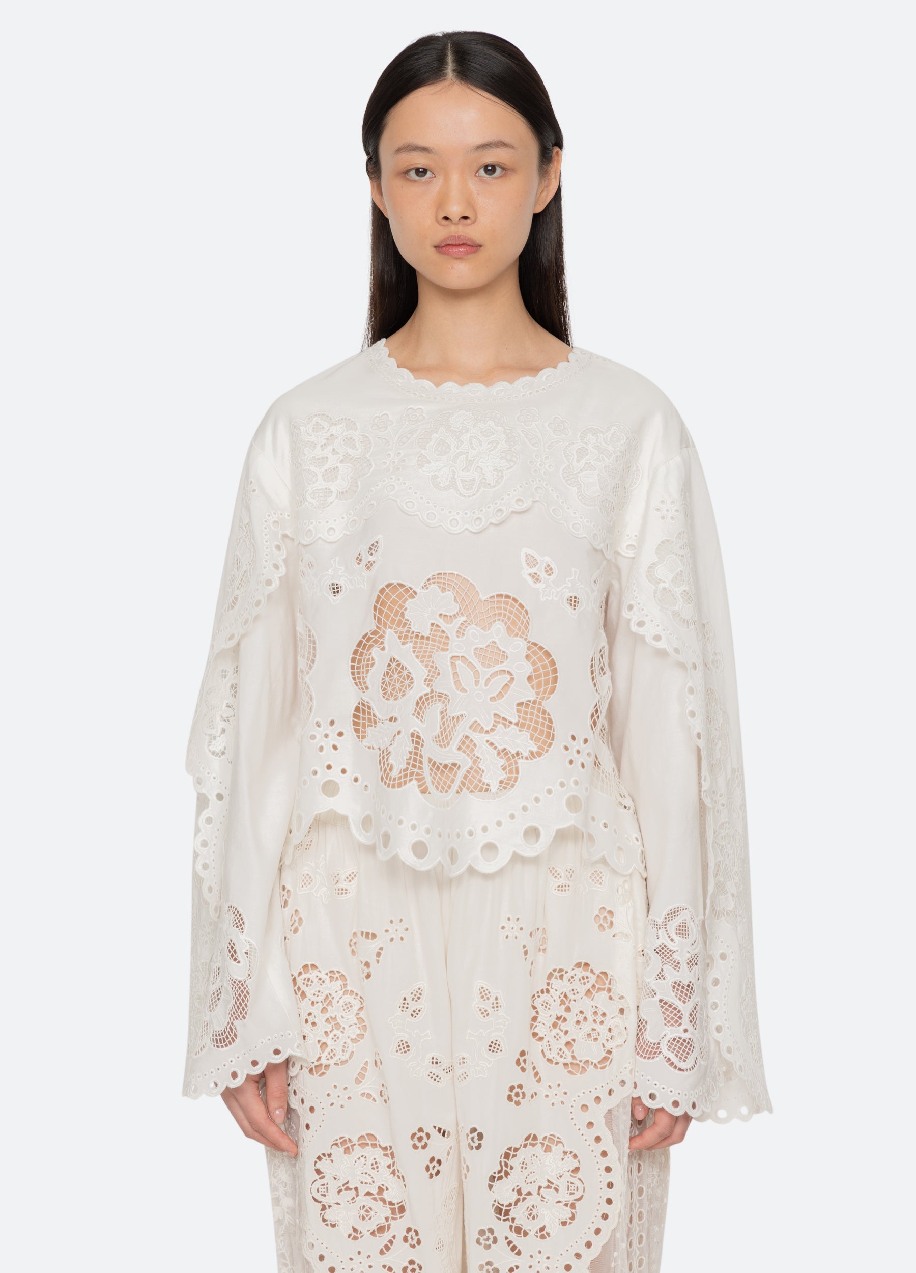 Gardener L/S Top White / Sea New York Near me