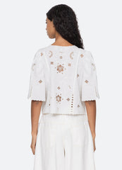 Gardener Top White / Sea New York
