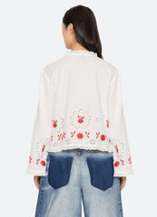 Catharina L/S Top Cream / Sea New York US